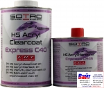 Лак безбарвний акриловий швидкий SOTRO HS 2:1 Acryl Clearcoat Express C40 (1,0 л)