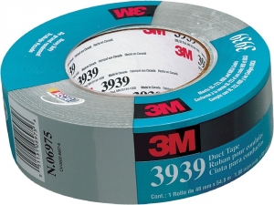Купить 85561 Одностороння армована ремонтна стрічка 3939 3M Duct Tape, 24мм х 55м х 0,13мм - Vait.ua