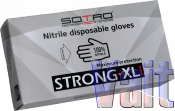 T103023, SOTRO STRONG, Перчатки нитриловые одноразовые SUPERIOR Black, XL - черные