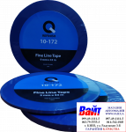 10-172-0333, Q-Refinish, Контурна стрічка синя для дизайнерських робіт та багатобарвного забарвлення, дуже еластична, чудово згинається. Термостійкість до 130 ° С, 3 мм х 33 м