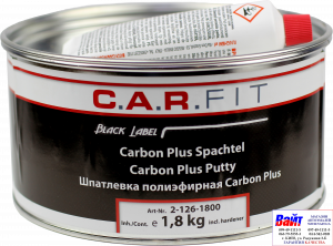 Купить 2-126-1800, C.A.R.FIT, Carbon Plus Putty, 2K Поліефірна шпаклівка полегшена, 1,8 кг - Vait.ua