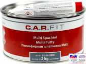 2-210-2000, C.A.R.FIT, Milti Putty, 2K Поліефірна багатофункціональна дрібнозерниста шпаклівка, 2,0кг