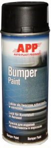 Купить 210401 Фарба для бамперів в аерозолі <APP Bumper Paint>, чорна - Vait.ua