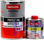 Грунт акриловый 4+1 PROTECT 300 Novol (1л) + отвердитель (0,25л), серый