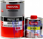 Грунт акриловый 4+1 PROTECT 300 Novol (1л) + отвердитель (0,25л), красный