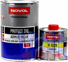 Грунт акриловый 4+1 PROTECT 310 (HS) Novol (1л) + отвердитель (0,25л), серый