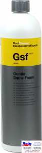 Купить 383001, Gsf, Koch Chemie, Gentle Snow Foam, Ніжна сніжна піна з ароматом зимової вишні для розпилювачів, простої ручної мийки, 1,0л - Vait.ua