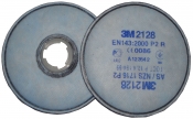Противоаэрозольный фильтр 3M 2128 от твердых и жидких аэрозольных частиц для респираторов серии 6000 / 7500, уровень защиты Р2