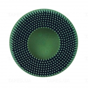 07526 RD-ZB Диск-щетка для 3M Roloc™ Scotch-Brite™ Bristle, полимерный, зелёный, 75мм, Р50