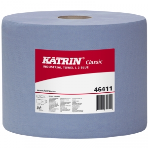 Купить 481252/48125 Паперовий протирочний матеріал Katrin Classic L 3 Blue laminated, 190м, 500 аркушів - Vait.ua