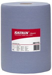 Купить 481153/48115 Паперовий протирочний матеріал Katrin Classic XXL 2 Blue laminated, 190м, 500 аркушів - Vait.ua