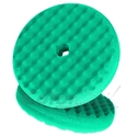 50962 Двосторонній поролоновий полірувальний круг 3M 150мм, рельєфний, зелений QC