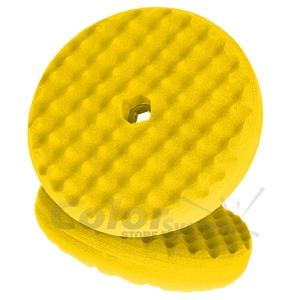 Купить 50875 Двосторонній поролоновий полірувальний круг 3M 150мм, рельєфний, жовтий QC - Vait.ua