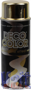 Купить Deco Color, Фарба аерозольна, хром, золото, 400мл - Vait.ua
