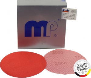Купить MP Easy Fleecy d.150mm Круг шліфувальний на тканинній основі, червоний, Velcro Р 2000 - Vait.ua