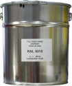 Емаль поліуретанова RAL 6018 в комплекті з затверджувачем та розчинником, тара 10л.