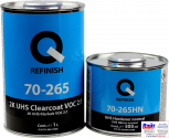 70-265-1000, Q-Refinish, Лак 2K UHS CLEARCOAT VOC 2:1 + 70-265HN-0500 Затверджувач normal, комплект 1,0л + 0,5л