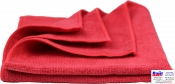 8-803-0002, C.A.R.FIT, Красная полировальная салфетка из микрофибры мягкая, 40х40см