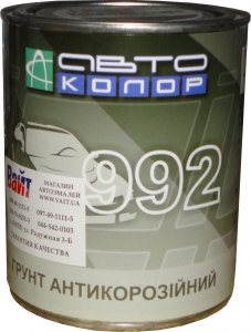 Купить 1К антикорозійний ґрунт АВТОКОЛОР 992, сірий, 1л - Vait.ua