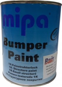 Купить Однокомпонентна структурна фарба бамперна MIPA Bumper color сіра, 1л - Vait.ua