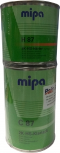 Купить Лак акриловий безбарвний 2К HS MIPA (1л) + затверджувач (0,5л) - Vait.ua