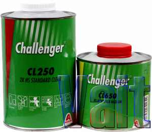 Купить CL250 Challenger Лак 2K HS Standart, 1,0л + затверджувач CL650 середній, 0,5л - Vait.ua
