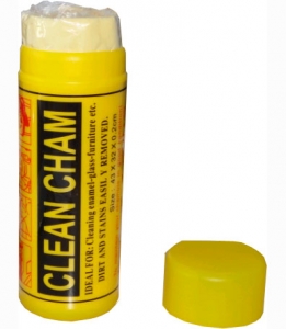 Купить Серветка синтетична вологовбираюча "CLEAN CHAM" (43х32х0,2см), жовта, мала - Vait.ua