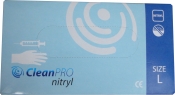Рукавички нітрилові Clean PRO nitryl, розмір L (упаковка 100 шт.)