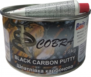 Купить Шпаклівка карбонова Cobra Black Carbon Putty, 1,8 кг - Vait.ua