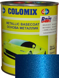 Купить 445 Емаль базова з ефектом металік COLOMIX "Синя", 1л - Vait.ua