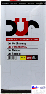 Купить D110, DUR Uni Verdünnung, Універсальний розріджувач, 5,0л - Vait.ua