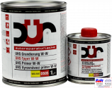 D505, DUR UHS Grundierung W-W, UHS Грунт W-W Двухкомпонентный нешлифуемый грунт выравниватель с высоким содержанием сухого остатка для окраски методом «мокрый по мокрому», черный 1л