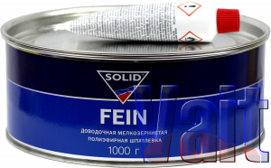 Купить Доводочна дрібнозерниста поліефірна шпаклівка Solid Fein, 1кг - Vait.ua
