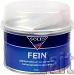 Доводочна дрібнозерниста поліефірна шпаклівка Solid Fein, 0,5 кг