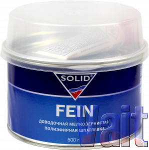 Купить Доводочна дрібнозерниста поліефірна шпаклівка Solid Fein, 0,5 кг - Vait.ua