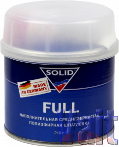 Купить Шпаклівка наповнювача середньозерниста поліефірна Solid Full, 0,21 кг - Vait.ua