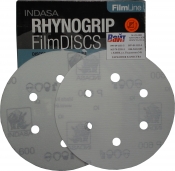 Абразивный диск INDASA RHYNOGRIP FILM LINE на пленке, D150mm, 6 отверстий, P500