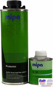 Купить Mipa Raptor Захисне покриття із структурним ефектом на базі поліуретанових смол 2K (0,75 л + 0,25 л), чорне, комплект 1л - Vait.ua