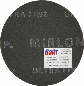 Купить Скотч-брайт MIRKA MIRLON (сірий UF) для матування поверхні, діаметр 150мм, P1500 - Vait.ua