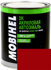 Купить 101 Емаль акрилова Helios Mobihel "Кардинал" (1л) у комплекті з затверджувачем 9900 (0,5л) - Vait.ua