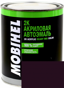 Купить 107 Емаль акрилова Helios Mobihel "Баклажан" (1л) у комплекті з затверджувачем 9900 (0,5л) - Vait.ua