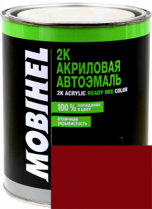 Купить 127 Емаль акрилова Helios Mobihel "Вишня" (0,75л) в комплекті з затверджувачем 9900 (0,375л) - Vait.ua