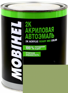 Купить 325 Емаль акрилова Helios Mobihel "Світло-зелена" (1л) у комплекті з затверджувачем 9900 (0,5л) - Vait.ua