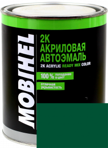Купить 394 Емаль акрилова Helios Mobihel "Темно-зелена" (1л) у комплекті з затверджувачем 9900 (0,5л) - Vait.ua