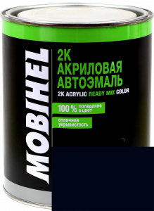 Купить 456 Емаль акрилова Helios Mobihel "Темно-синя" (1л) у комплекті з затверджувачем 9900 (0,5л) - Vait.ua