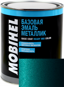 Купить 385 Автоемаль базова "металік" Helios Mobihel "Смарагд", 1л - Vait.ua