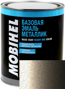 Купить 387 Автоемаль базова "металік" Helios Mobihel "Папірус", 1л - Vait.ua