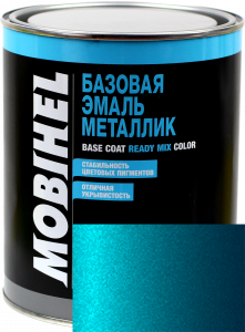 Купить 460 Автоемаль базова "металік" Helios Mobihel "Аквамарин", 1л - Vait.ua