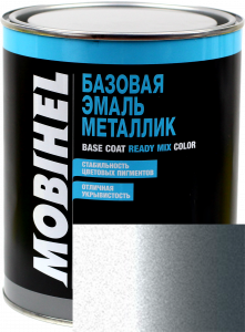 Купить 640 Автоемаль базова "металік" Helios Mobihel "Срібляста", 1л - Vait.ua