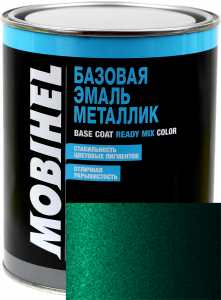 Купить 963 Автоемаль базова "металік" Helios Mobihel "Зелена", 1л - Vait.ua